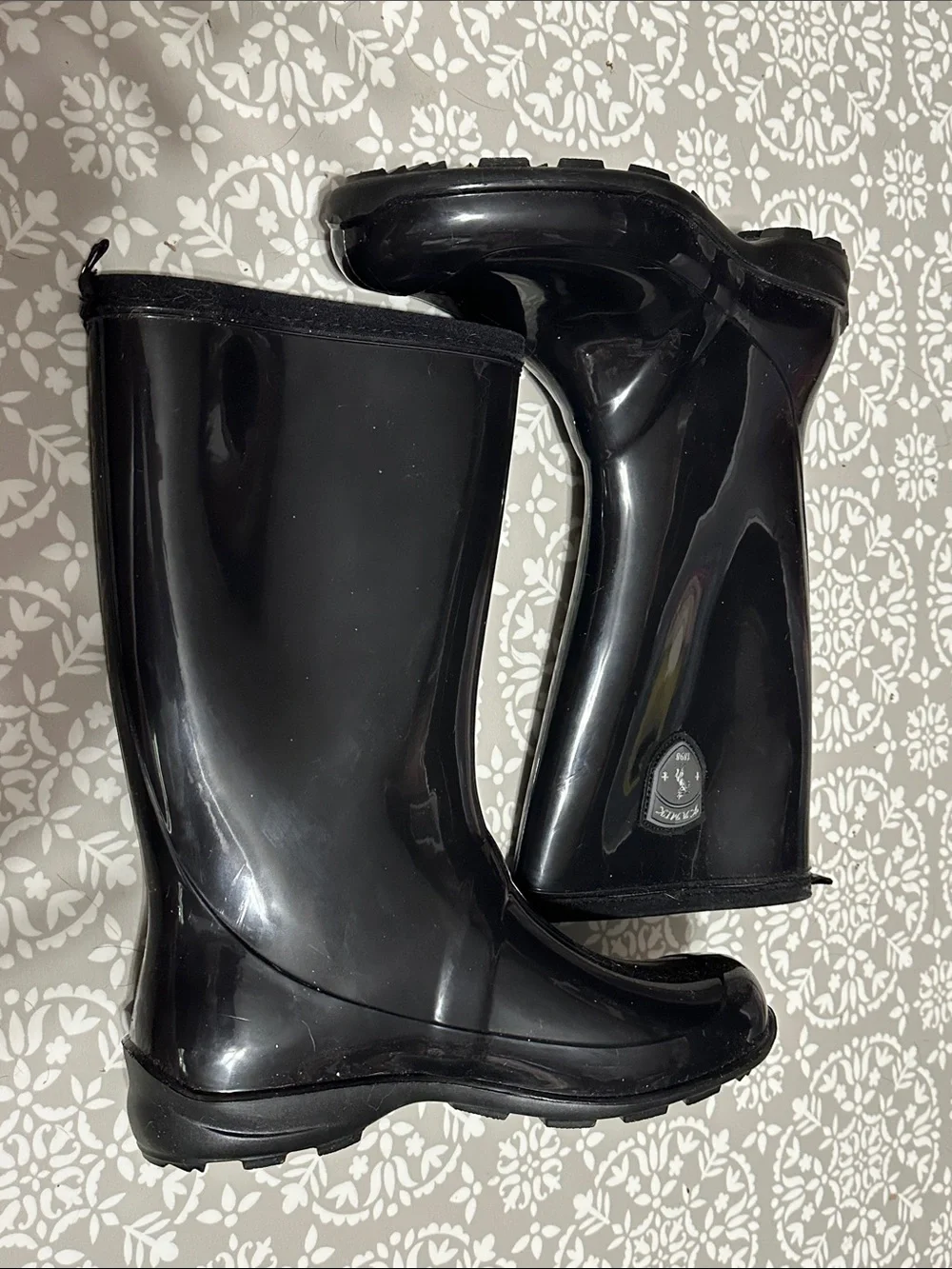Kamik Black Women's Glossy Rain Boots